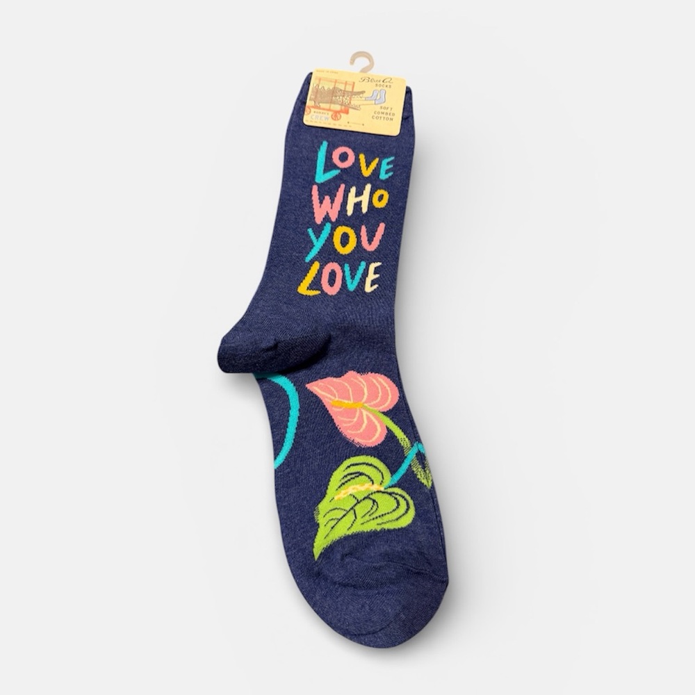Blue Q Colorful Love Message Socks - Picture 2 of 6